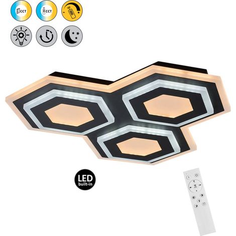Plafoniera LED Rabalux Bitsi nera 43cm 72W telecom. (1/5)