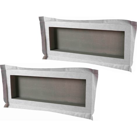 U-Tile – Lot de 2 niches à carreler étanches 80 x 30 cm – Profondeur 9 cm – Prêt à carreler pour espaces humides – Installation rapide et sécurisée