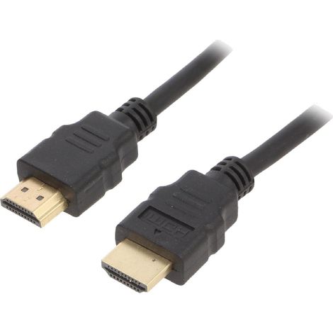 Cable HDMI 2.0 male des deux cotes 1.8m noir