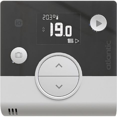 Atlantic – Thermostat modulant Navilink A59 NB pour PAC Alfea A.I – Commande d'ambiance modulante – Compatible chaudières Naia 2 et Naema 2 – Alimentation filaire ou sur piles