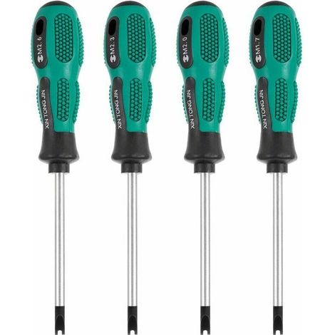 Coffret de tournevis,4pcs / Set Tournevis Embouts de Tournevis U Fourche magnétique vis rainurée conducteur CR-V Multi Function Tool Kit Main(160cm4 pièces) (1/4)