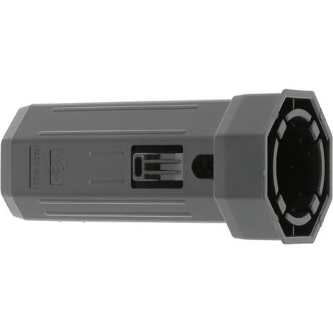 Embout de tube de volet roulant octogonal en PVC noir Fenêtre Sortie Baie vitrée Store, pour tube octogonal de 40 mm sortie pour roulement Ø 28 mm (1/2)