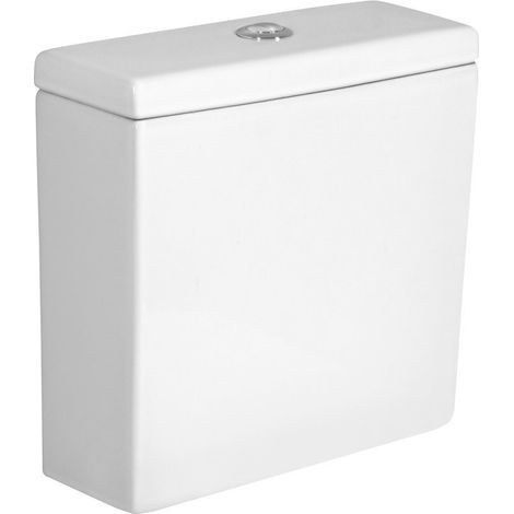 Réservoir en céramique LEON pour toilettes combinées, blanc (1/2)