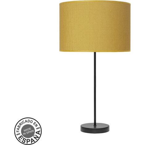Tischlampe Hoch 1xE27 Schwarz Gelb 63x30x30cm MODA