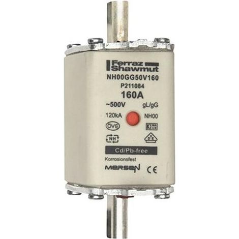 Multipack Mersen NH-SICHERUNG 00 160A 500V GG (NH00GG50V160) - 3 Stück