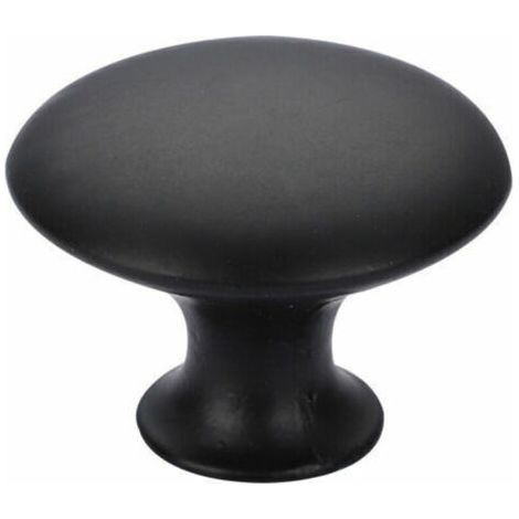 6 Unités Bouton de Meuble Noir Boutons de Meuble Ronds Bouton Poignee de Meuble, Boutons Placard Cuisine Boutons D'armoire à Tiroirs Solides 3022cm Noir (1/5)