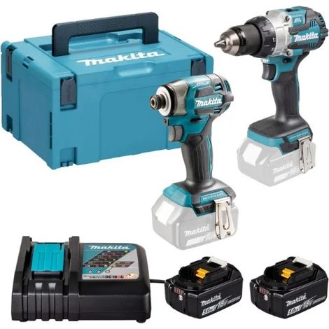 Makita DLX2528TJ - Set avvitatori a impulsi e a percussione 18 V