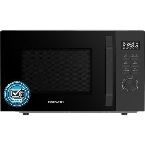 Daewoo – Micro-onde noir 20 litres 700 W – 8 programmes automatiques – Compact 456 x 353 x 264 mm – Pour cuisson rapide et efficace