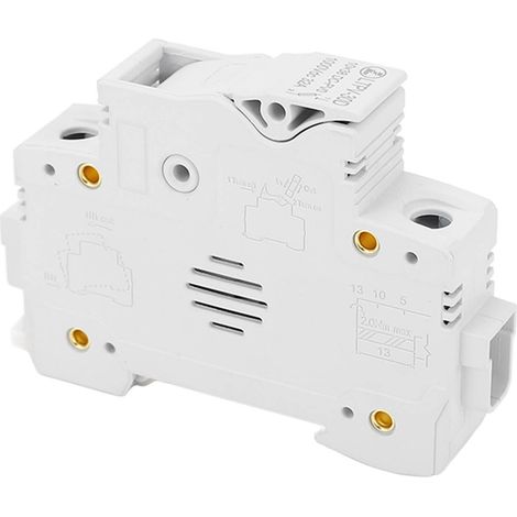 LTPV-30D 1000VDC 32A Porte-fusible miniature CC 1P avec fusible photovoltaïque 20A Montage sur rail DIN 10x38mm, sans lumière. (1/5)