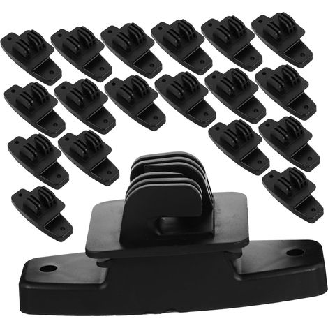 50 piezas aisladores de cercas eléctricas, accesorios universales de plástico para sistemas de malla de alambre y seguridad animal. (1/5)