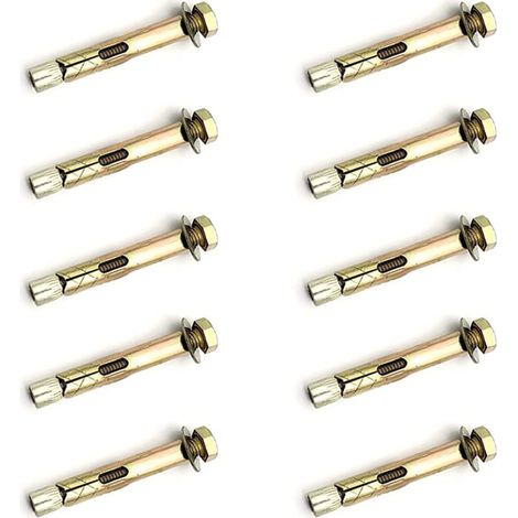 10 Pièces 60 mm Boulons D'expansion pour Décoration de Maison Vis D'expansion pour Construction Murale Crochet de Plafond Suspendu (1/5)
