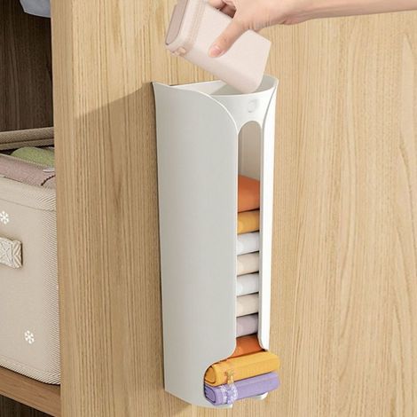 Boîte de Rangement Murale pour Sous-vêtements et Chaussettes Organisateur Compact à Grande Capacité en Plastique Multicolore (250g) (1/5)