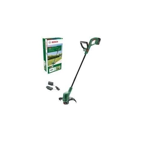 Bosch – Coupe-bordure à batterie 18V – Inclus : 1 batterie 2,5Ah et chargeur – Système de fil semi-automatique – Pour terrains accidentés