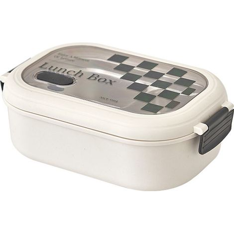 Boîte à bento à 2 compartiments, isotherme, en acier inoxydable, avec intercalaires, hermétique et portable, idéale pour l'école et le bureau. (1/5)