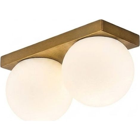 Plafoniera Moderna Dot Metallo Ottone Brunito Led 16W Ip40 (1/2)