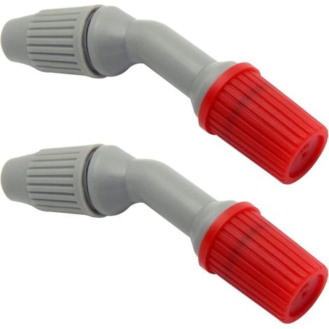 Lot de 2 buses de pulvérisation, cônes durables de rechange pour arrosage et nettoyage (buse rouge réglable) (1/5)
