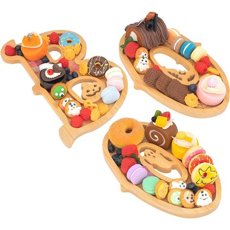 Planche à charcuterie en bois – Plateau à fromage, planche à viande fournitures de fête pour intérieur, salon, cheminée, restaurant, cuisine, appartement (1/5)