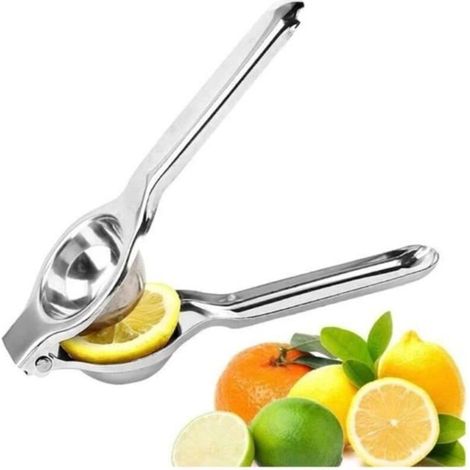 Presse-agrumes - Inox - Manuel - Acier inoxydable 304 - 21 x 6,5 cm - 140 g (1/4)