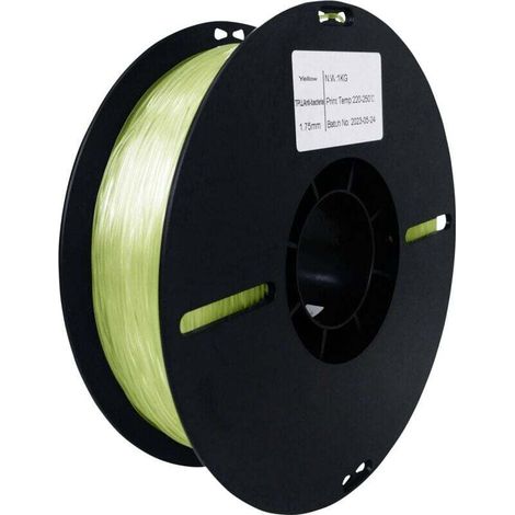 High-strength, flexible, antibacterial TPU filament, 1.75 mm – 1 kg – Transparent yellow – RF-5771506