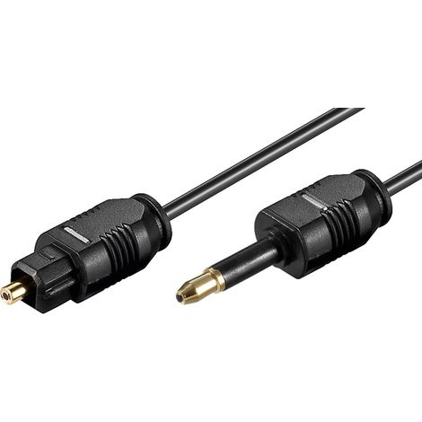 Câble audio numérique à fibre optique Goobay, connecteur Toslink MiniPlug, 1 m, connexion SPDIF