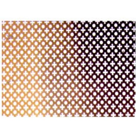 1PZ LAMIERA TRAFORATA ANODIZZATA - bronzo