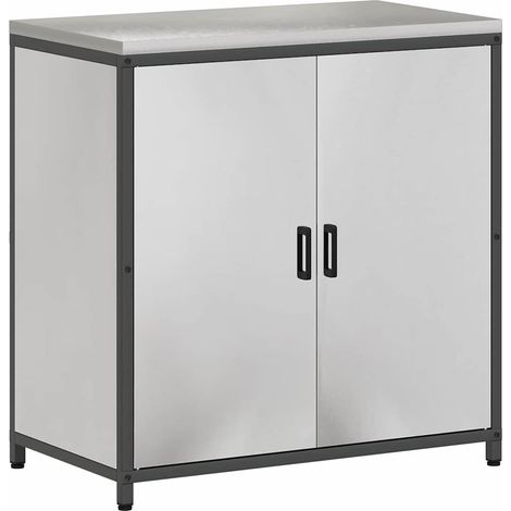 Maison Exclusive - Almacenamiento de cocina HATTEM Plateado 90 x