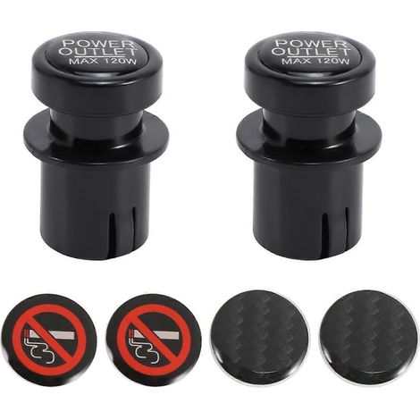 Lot de 2 capuchons de protection pour prises allume-cigare, protection enfant. (1/5)