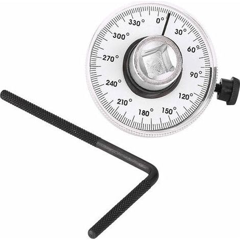 VURAHOME - Jauge de Serrage, Angulaire Couples 360 °Ajustable 1/2 Pouce Jauge Couples avec Entraînement Par Clé, Outil Mesure Voiture ,1 pcs (1/5)
