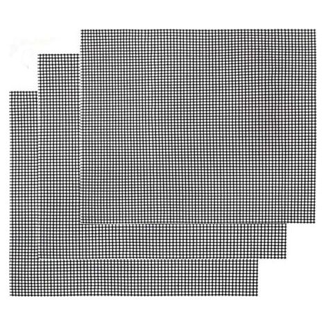 Ensemble de trois tapis de cuisson antiadhésifs pour barbecue - poêle à griller réutilisable et résistante à la chaleur, adaptée aux grillades intérieures et extérieures.-2-2:FORTELIX H (1/5)
