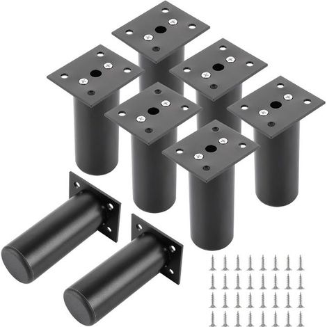 Set di 8 piedini regolabili per mobili da 10-11 cm, gambe per mobili, piedini regolabili per tavoli, sedie, armadi, divani (1/5)