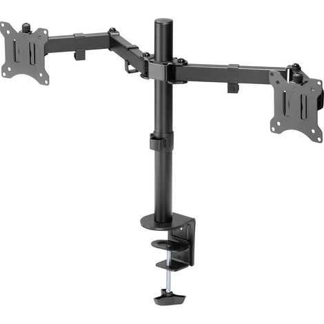 STAFFA TV/MONITOR DA TAVOLO MORSA DIMENSIONI DA 13 A 32 2 MONITOR