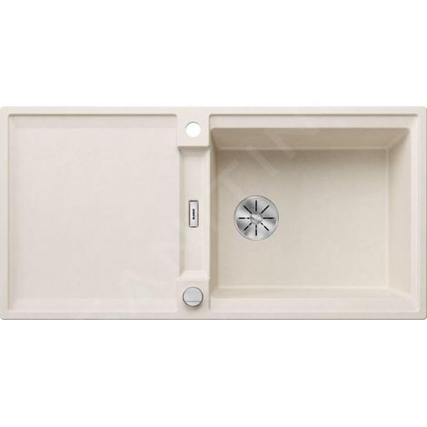 Blanco Adira - Évier en silgranit, 99x49 mm, avec commande excentrique et accessoires, InFino, blanc soft 527630 (1/4)