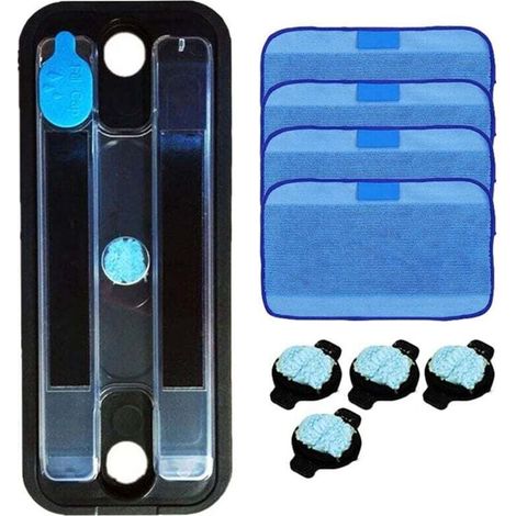 1 Ensemble de PièCes Rechange Plateau Humide Tampon RéServoir pour 320 380 Menthe 4200 5200 Aspirateur Robot Vadrouille (1/4)