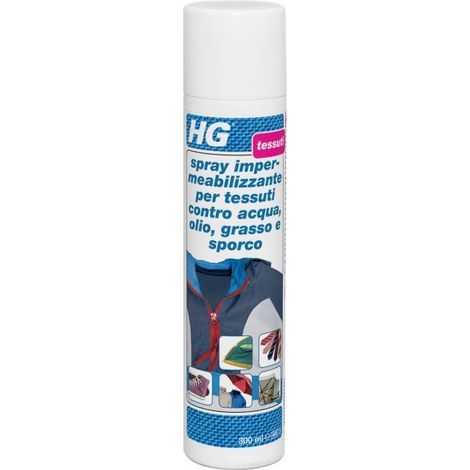 HG SPRAY IMPERMEABILIZZANTE PER TESSUTI CONTRO ACQUA OLIO GRASSO E SPORCO 300ML