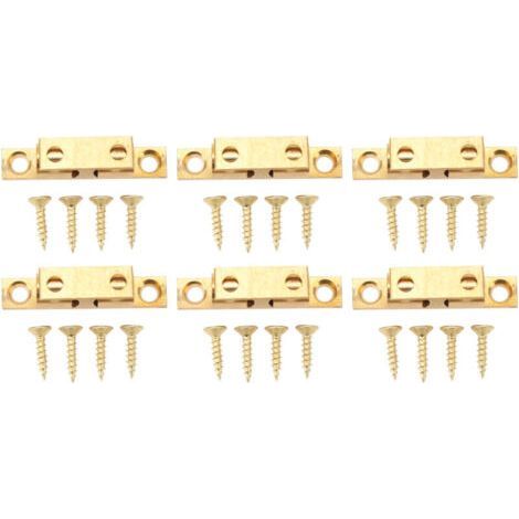 Pack of 6 Copper Ball Latches - Clip Type - 70mm Length - Discreet Fastening for Furniture (1/5)
