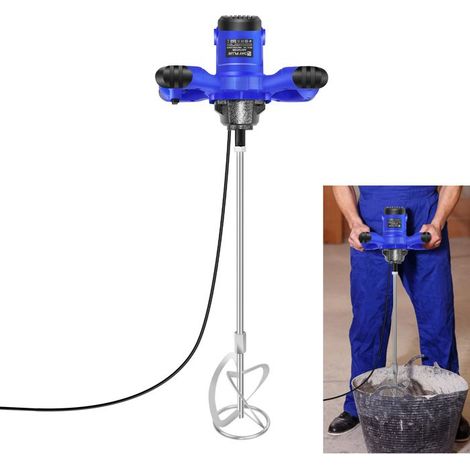 Farbenmischer für Mörtelbeschichtung Epoxidharz Kleber, Motor aus reinem Kupfer, ergonomischer Griff, 2m Kabel mit europäischem Stecker