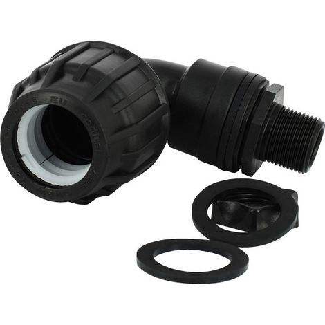 Trop-plein cuve eau 1000L - Coudé pression Diamètre 32 mm