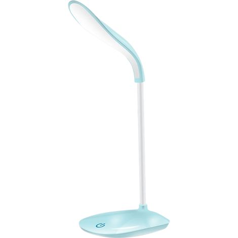 Wiederaufladbare LED-Schreibtischlampe, 360° flexibel, weiches Licht, Touch-Steuerung (USB, Netzstecker)