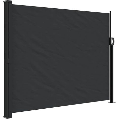 Tenda da Sole Laterale Retrattile Nera 160x500 cm vidaXL (1/5)