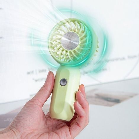 Wiederaufladbarer, tragbarer Ventilator für Studentenwohnheime, 1 Stück, leiser elektrischer Ventilator für Zuhause – rosa