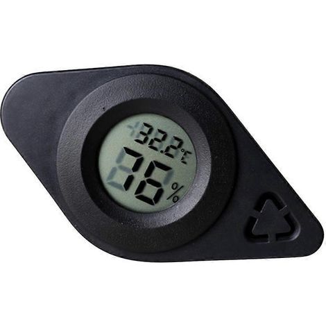 3-in-1 Gitarren-Luftentfeuchter/Hygrometer, Schallloch-Luftbefeuchter, Musikinstrumentenzubehör (Schwarz) – 7,5 x 5 cm – Schwarz (1/4)