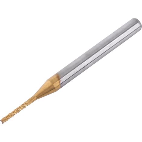Fraise carbure monobloc 1.1mm en acier tungstène pour gravure CNC/PCB, queue de 3.175mm, outil de fraisage