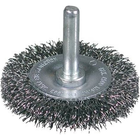 Cepillo circular OSBORN inox ondulado 6 mm, filamento Ø 0.20 mm, 4.500 RPM.