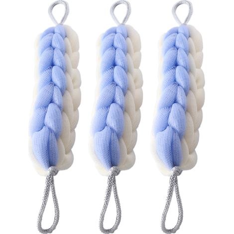 Gant De Bain - Gant Exfoliant En Maille - Pour Dos Et Zones Difficiles D'Accès - Lot De 3 Pièces (1/5)