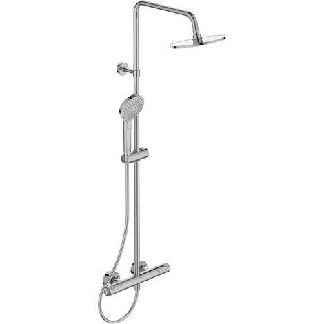 Brause-System Ideal Standard Ceratherm 50 Handbrause, Kopfbrause Ø 200 mm und Thermostat, chrom - A7225AA (1/5)