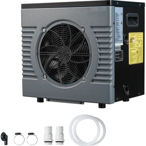Mophorn Pompe à chaleur pour piscine 4,16kW,système de chauffage électrique adapté aux piscines hors sol jusqu'à 15 m³,efficacité énergétique COP jusqu'à 5,14,fonctionnement silencieux, sécurité GFCI (1/5)