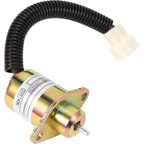 Électrovanne d'arrêt moteur 1503ES-12A5UC5S boîtier en acier 24V DC pour Kubota série 05 (1/5)