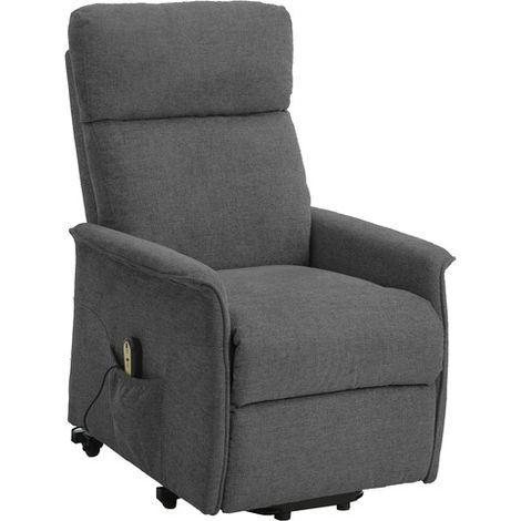 POLTRONA RECLINER RELAX ALZAPERSONA TESSUTO GRIGIO- 1,0 pz