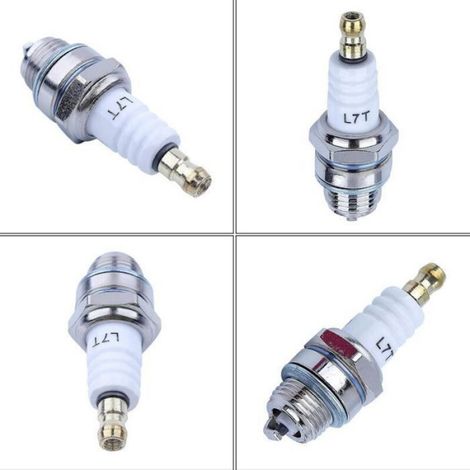 Bougie D'Allumage - Céramique Silicate D'Alumine - Cuivre Pur - Pour Tronçonneuse Stihl MS170 MS180 Husqvarna 61 266 - Moteur 2 Temps 47 CC À 50 CC - 1 Pièce (1/4)