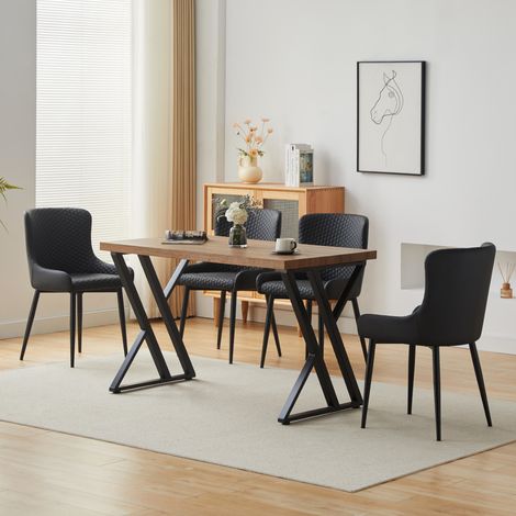 Elizabeth 120 Dining Table in Oak Effect with 4 Chairs